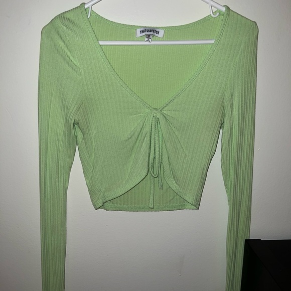 Long Sleeve Crop Top - Picture 1 of 3